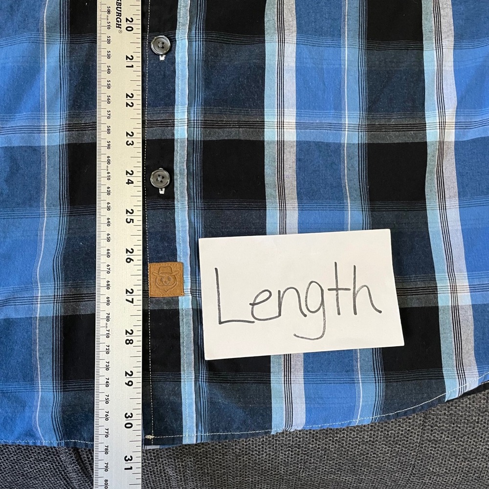 Dubinik Customized Version Long Sleeve Casual Button Down Shirt Vintage Plaid L - Picture 6 of 9